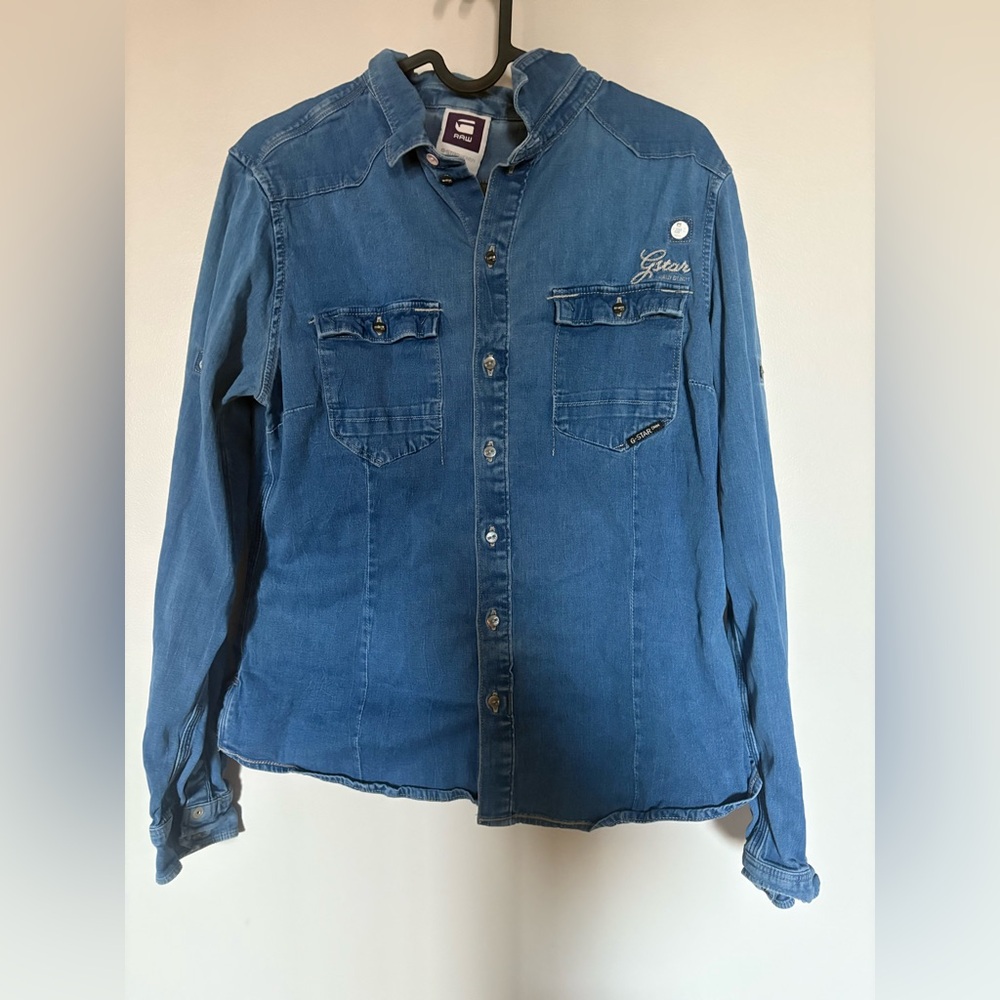 G-star Blue Denim Button-Up Shirt